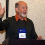 David Marshall raising his hand as he speaks at the WACDL's Annual "Trial Toolbox" Conference